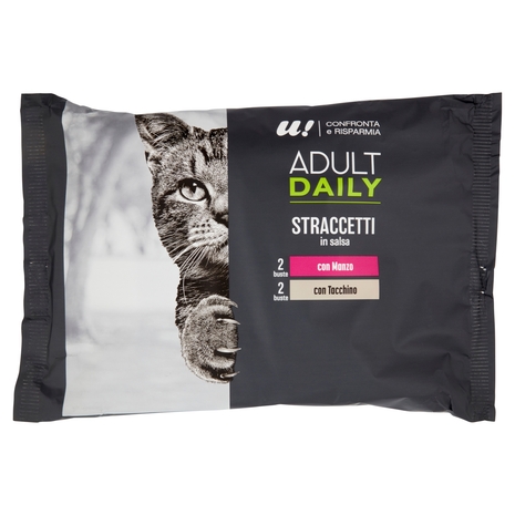 4 Straccetti Gatto in Salsa Manzo e Tacchino U! Confronta e Risparmia