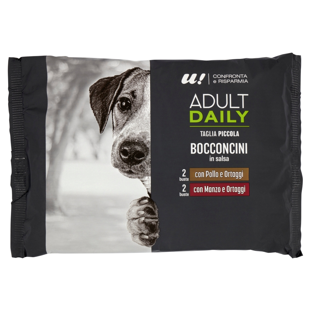 4 Bocconcini Cane Piccolo Adulto in Salsa U! Confronta e Risparmia