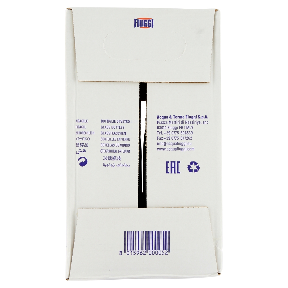 Fiuggi Acqua minerale naturale  Oligominerale 6 x 1 L