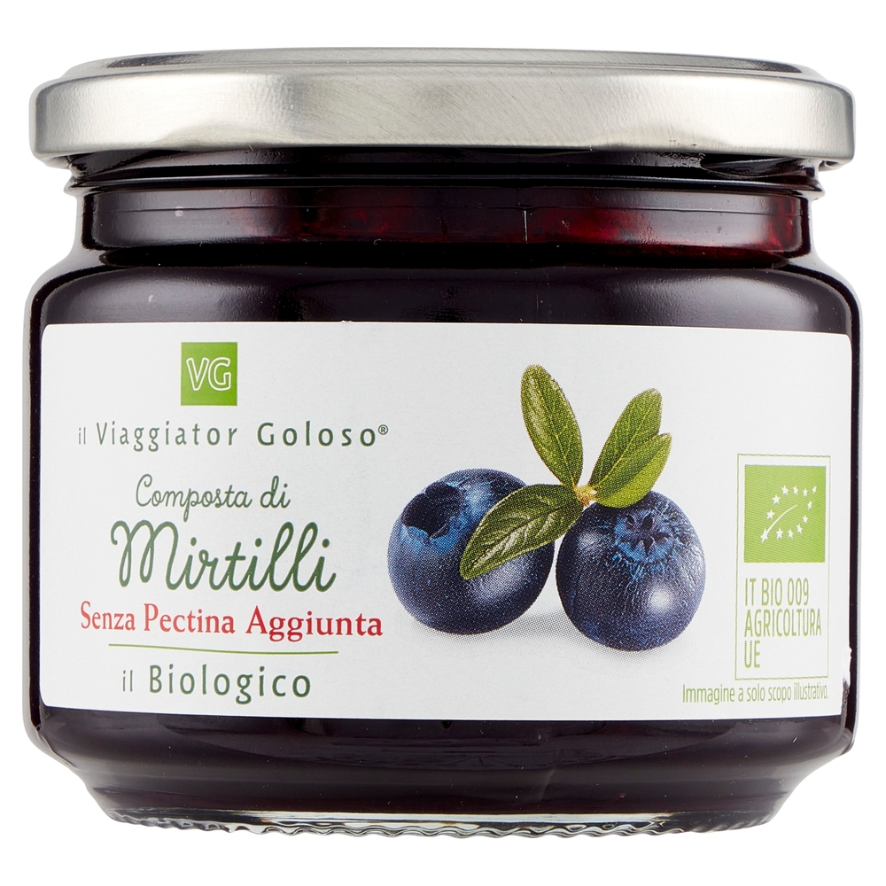 Composta di Mirtilli Senza Pectina Aggiunta BIO Il Viaggiator Goloso