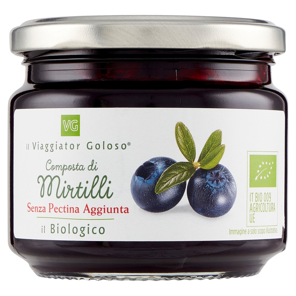 Composta di Mirtilli Senza Pectina Aggiunta BIO Il Viaggiator Goloso