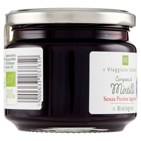 Composta di Mirtilli Senza Pectina Aggiunta BIO Il Viaggiator Goloso