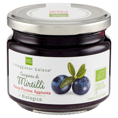 Composta di Mirtilli Senza Pectina Aggiunta BIO Il Viaggiator Goloso