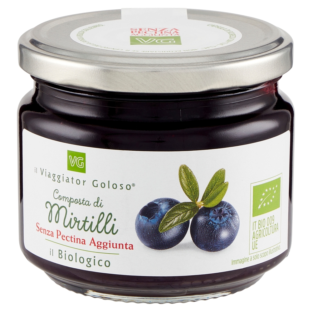 Composta di Mirtilli Senza Pectina Aggiunta BIO Il Viaggiator Goloso