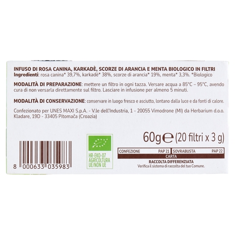 Infuso Frutti Misti BIO Il Viaggiator Goloso