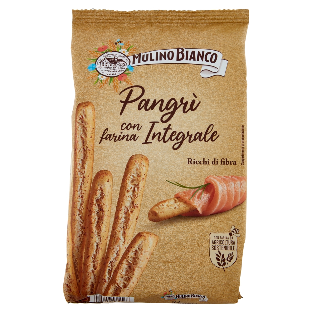 Mulino Bianco Pangrì Grissini Integrali con Farina Sostenibile 250g