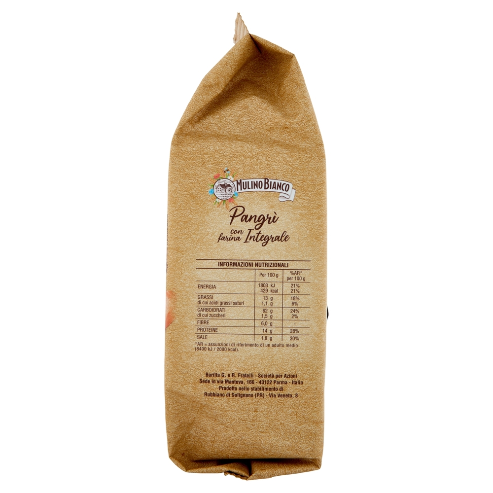 Mulino Bianco Pangrì Grissini Integrali con Farina Sostenibile 250g