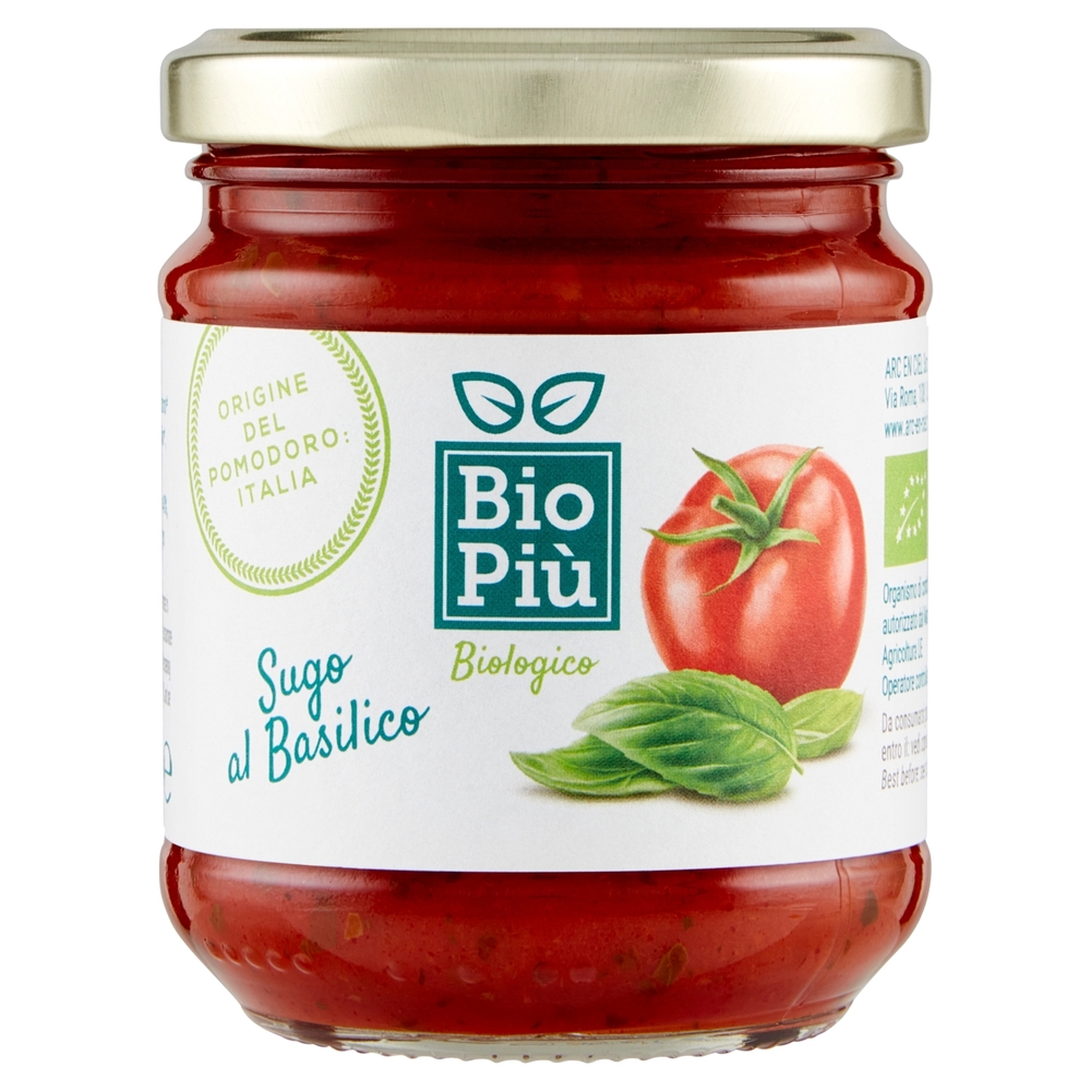 Bio Più Sugo al Basilico 190 g