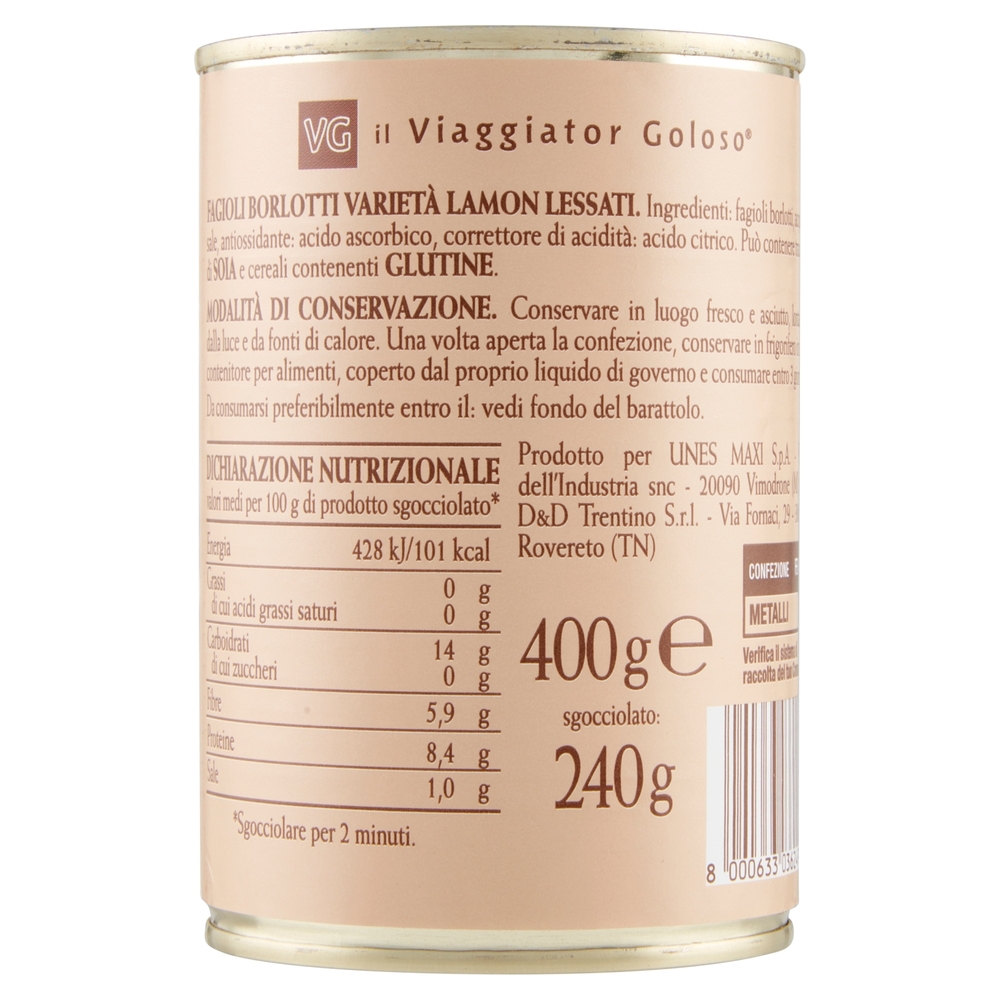 Fagioli Borlotti Varietà Lamon Il Viaggiator Goloso