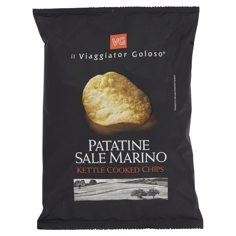 PATATINE SALE MARINO Kettle Cooked Chips il Viaggiator Goloso