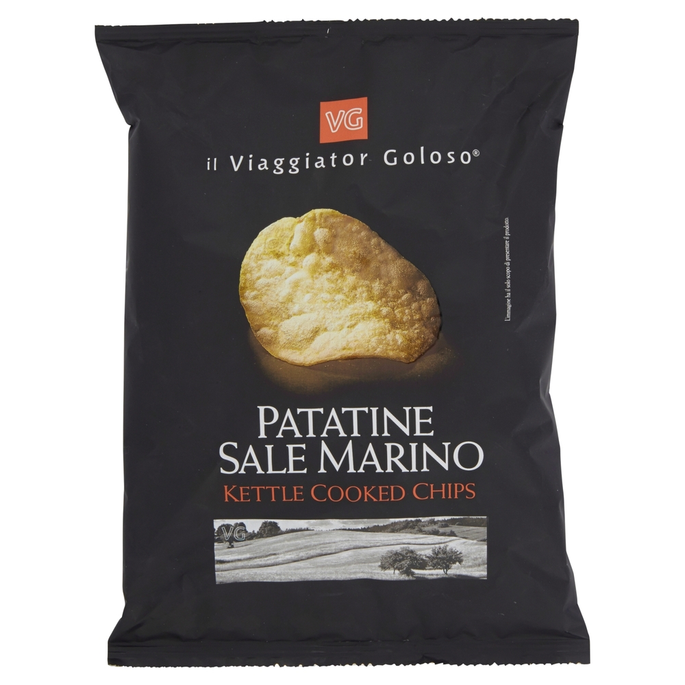 PATATINE SALE MARINO Kettle Cooked Chips il Viaggiator Goloso