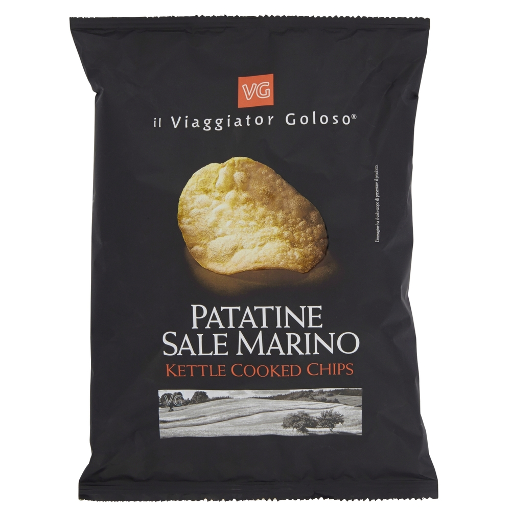 PATATINE SALE MARINO Kettle Cooked Chips il Viaggiator Goloso