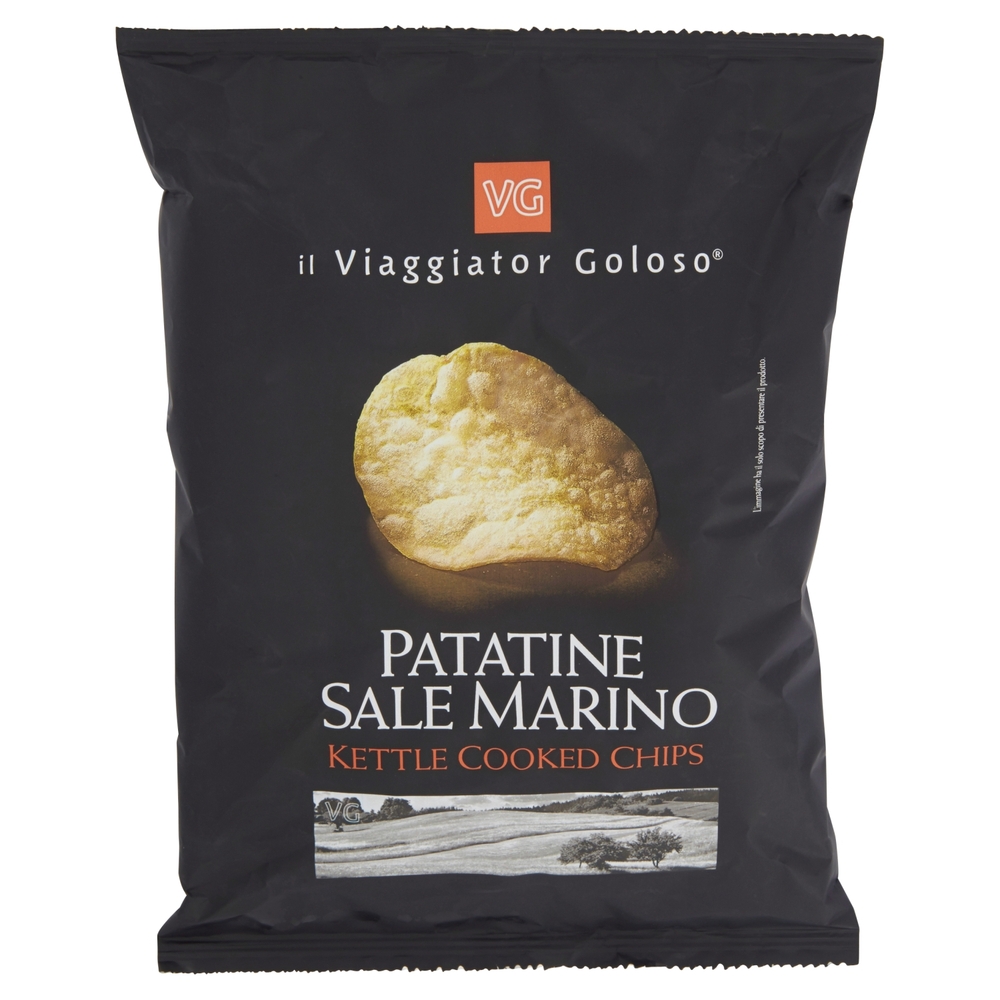 PATATINE SALE MARINO Kettle Cooked Chips il Viaggiator Goloso