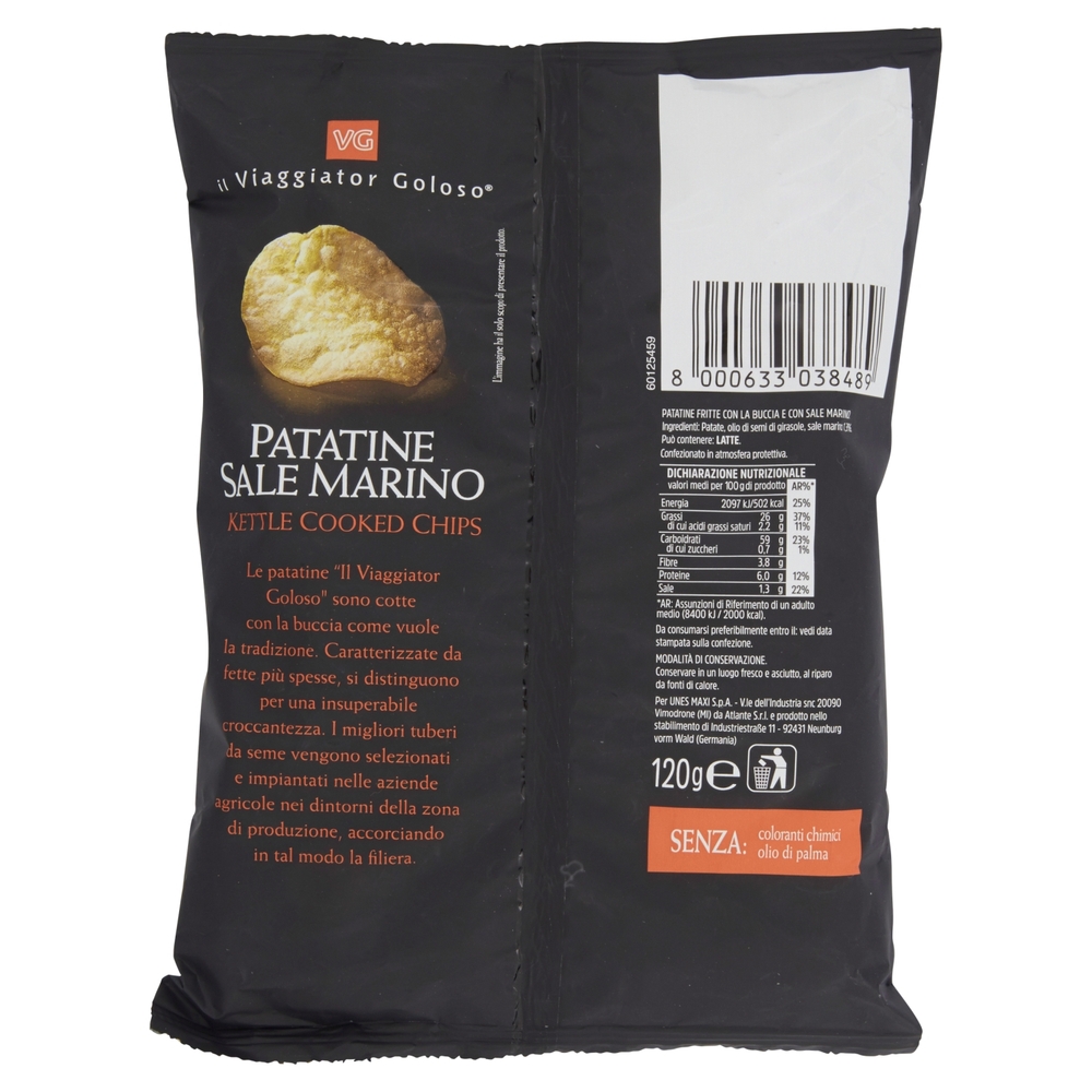 PATATINE SALE MARINO Kettle Cooked Chips il Viaggiator Goloso