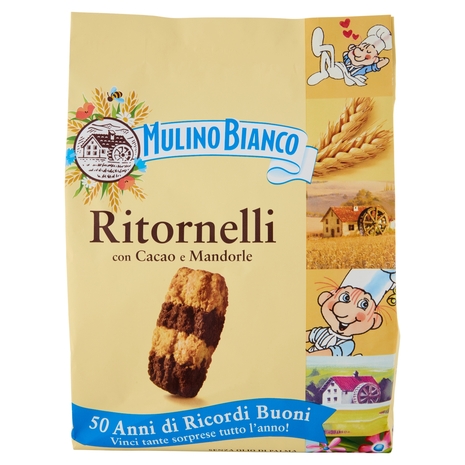 Mulino Bianco Ritornelli Biscotti con Cacao e Mandorle 700g
