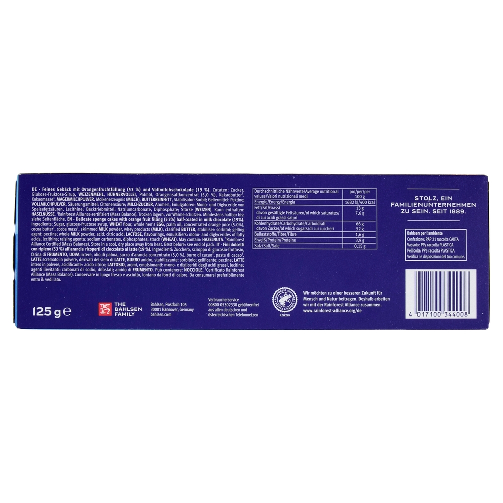 Bahlsen Messino Vollmilch 125 g