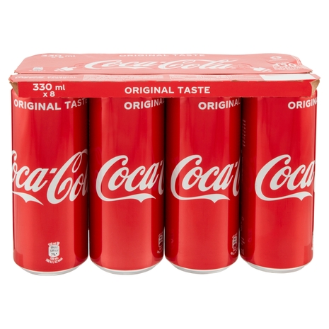 Coca-Cola Original Taste lattine sleek 8 x 330 ml