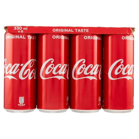 Coca-Cola Original Taste lattine sleek 8 x 330 ml