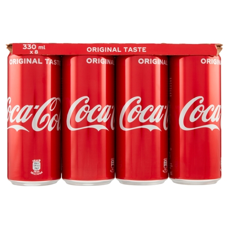 Coca-Cola Original Taste lattine sleek 8 x 330 ml