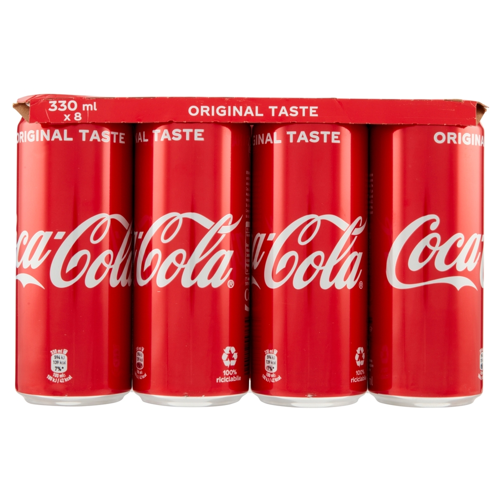 Coca-Cola Original Taste lattine sleek 8 x 330 ml