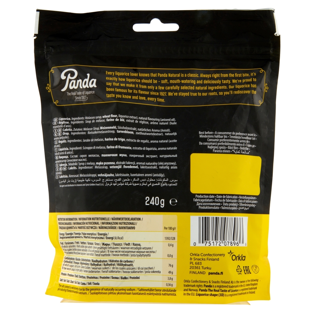 Panda Original Liquorice 240 g