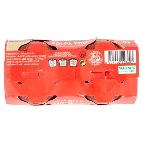 Valfrutta al Vapore Polpa Fine 2 x 330 g