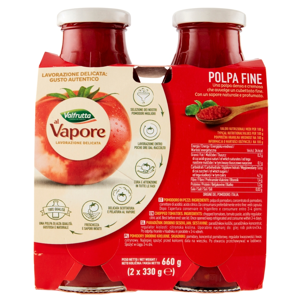 Valfrutta al Vapore Polpa Fine 2 x 330 g