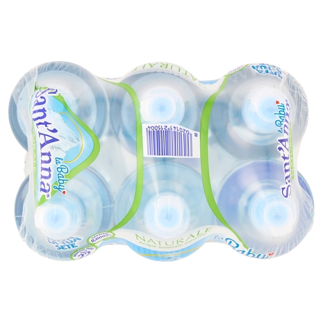 Sant'Anna la Baby Naturale Sorgente Rebruant Vinadio i Puffi 6 x 0,25 L