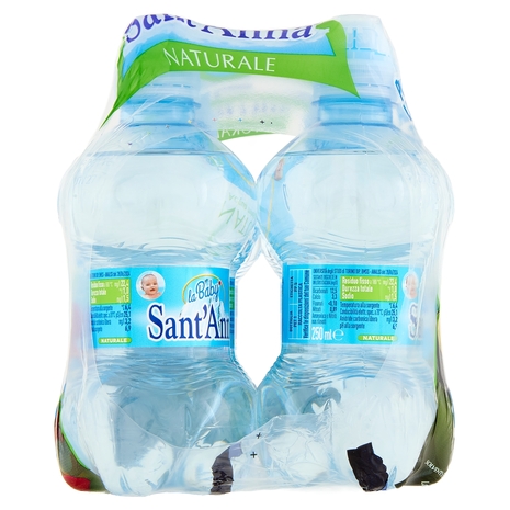 Sant'Anna la Baby Naturale Sorgente Rebruant Vinadio i Puffi 6 x 0,25 L