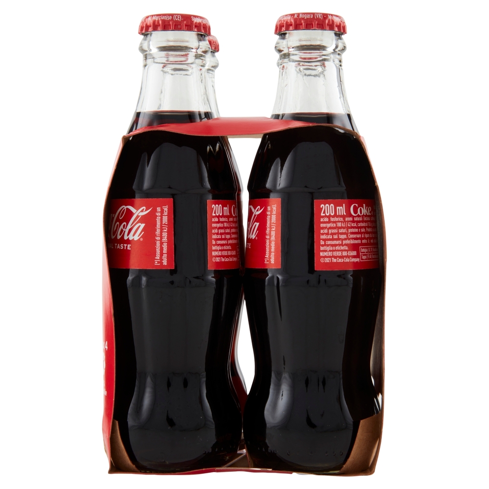 COCA-COLA Original Taste Vetro 4 x 200 ml