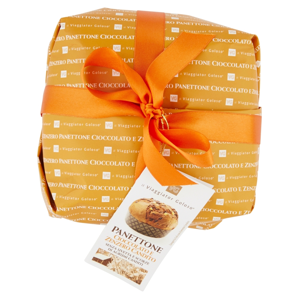 PANETTONE Cioccolato e Zenzero Candito Senza Uvetta e Canditi il Viaggiator Goloso