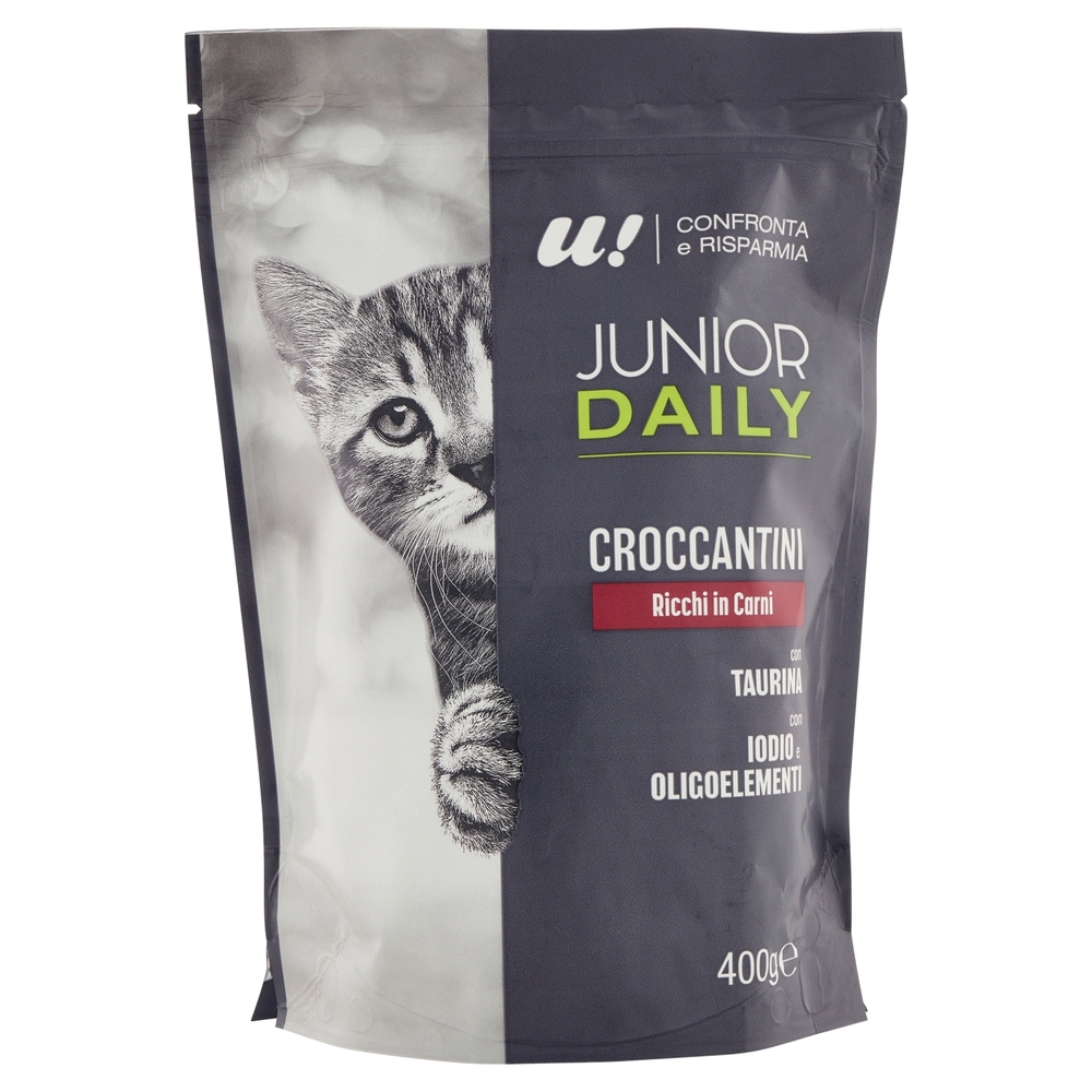 Croccantini Gatto Junior Ricchi in Carne U! Confronta e Risparmia