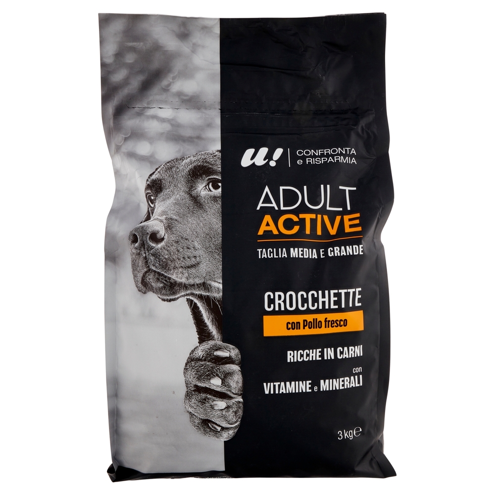 Crocchette Cane Medio/Grande Adulto con Pollo Fresco U! Confronta e Risparmia