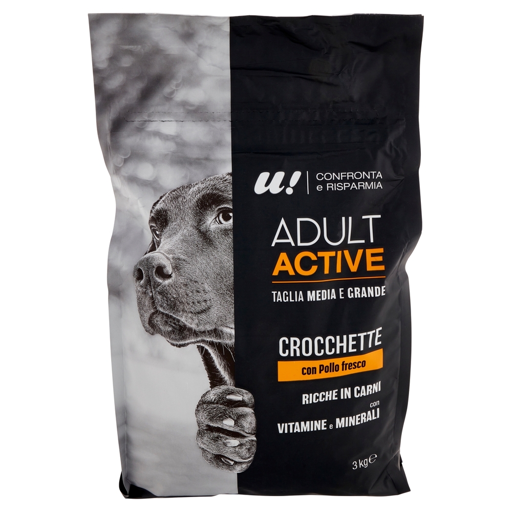 Crocchette Cane Medio/Grande Adulto con Pollo Fresco U! Confronta e Risparmia