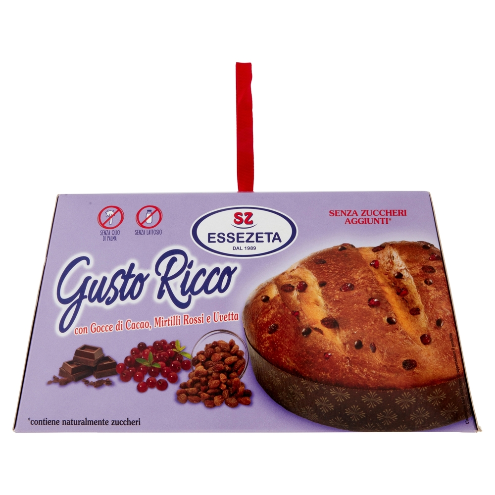 SZ Gusto Ricco con Gocce di Cacao, Mirtilli Rossi e Uvetta 600 g