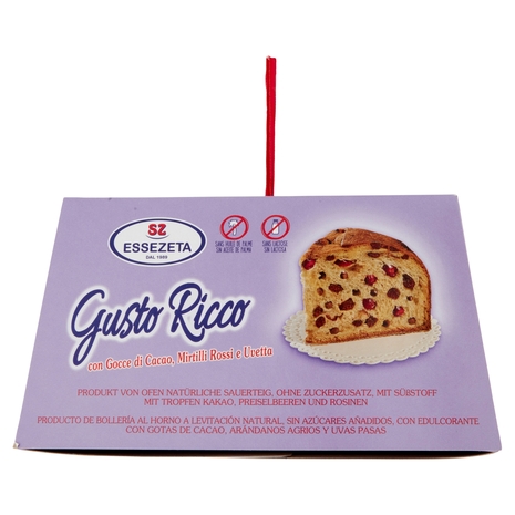 SZ Gusto Ricco con Gocce di Cacao, Mirtilli Rossi e Uvetta 600 g