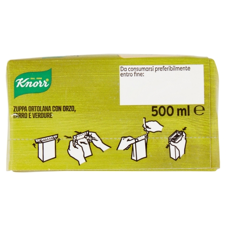 Knorr Zuppa Ortolana con Orzo, Farro e Verdure 500 ml