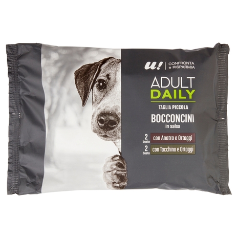 4 Bocconcini Cane Piccolo Adulto in Salsa U! Confronta e Risparmia