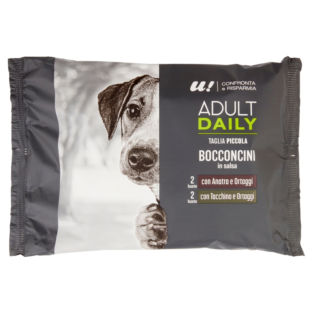 4 Bocconcini Cane Piccolo Adulto in Salsa U! Confronta e Risparmia