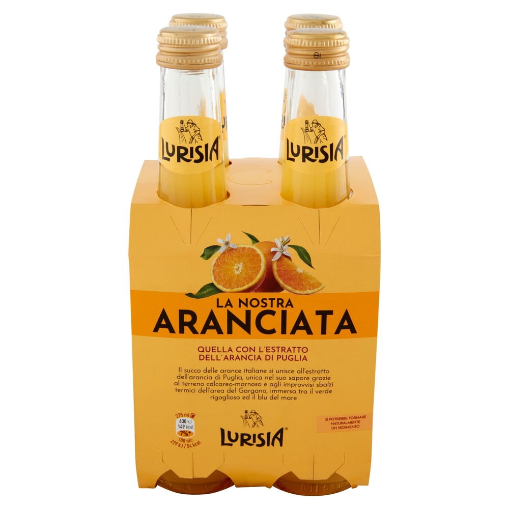 Lurisia la Nostra Aranciata confezione 4 x 275 ml