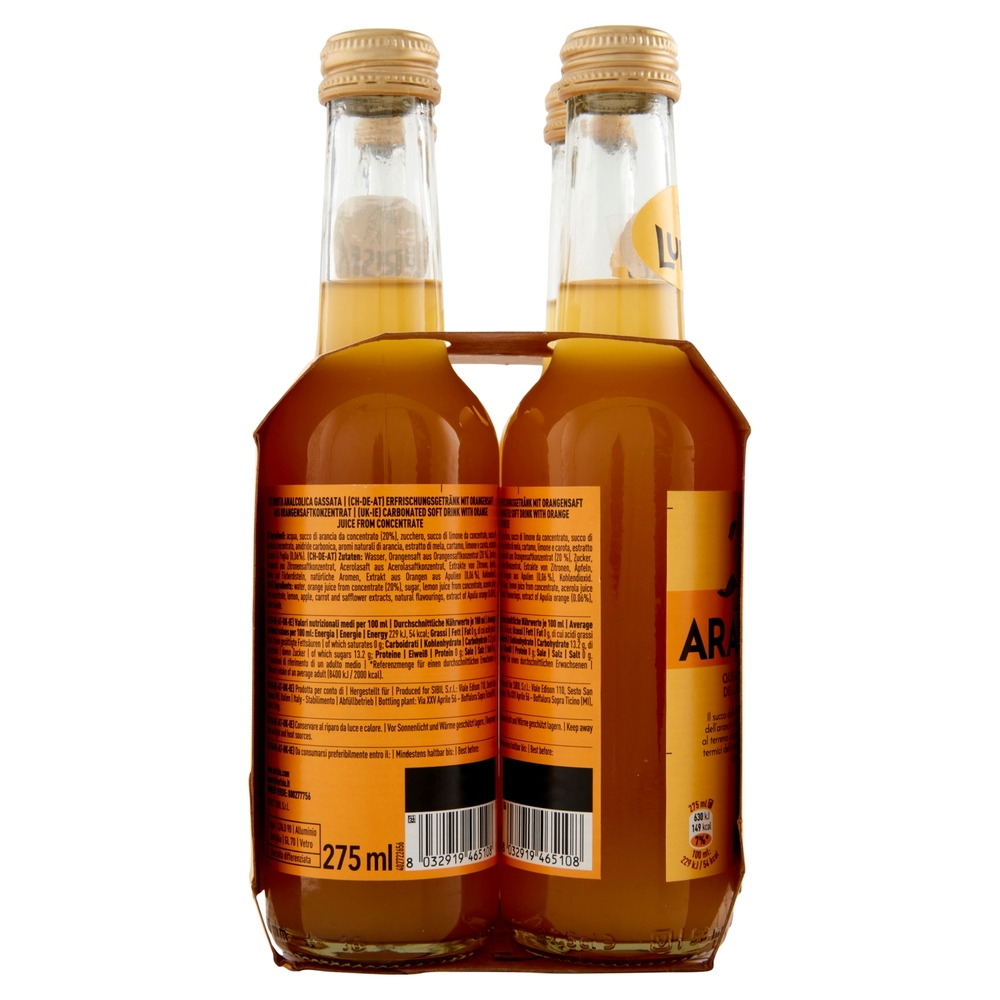 Lurisia la Nostra Aranciata confezione 4 x 275 ml