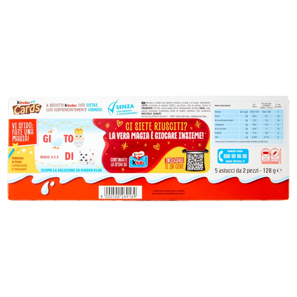 Kinder Cards 5 astucci 128 g