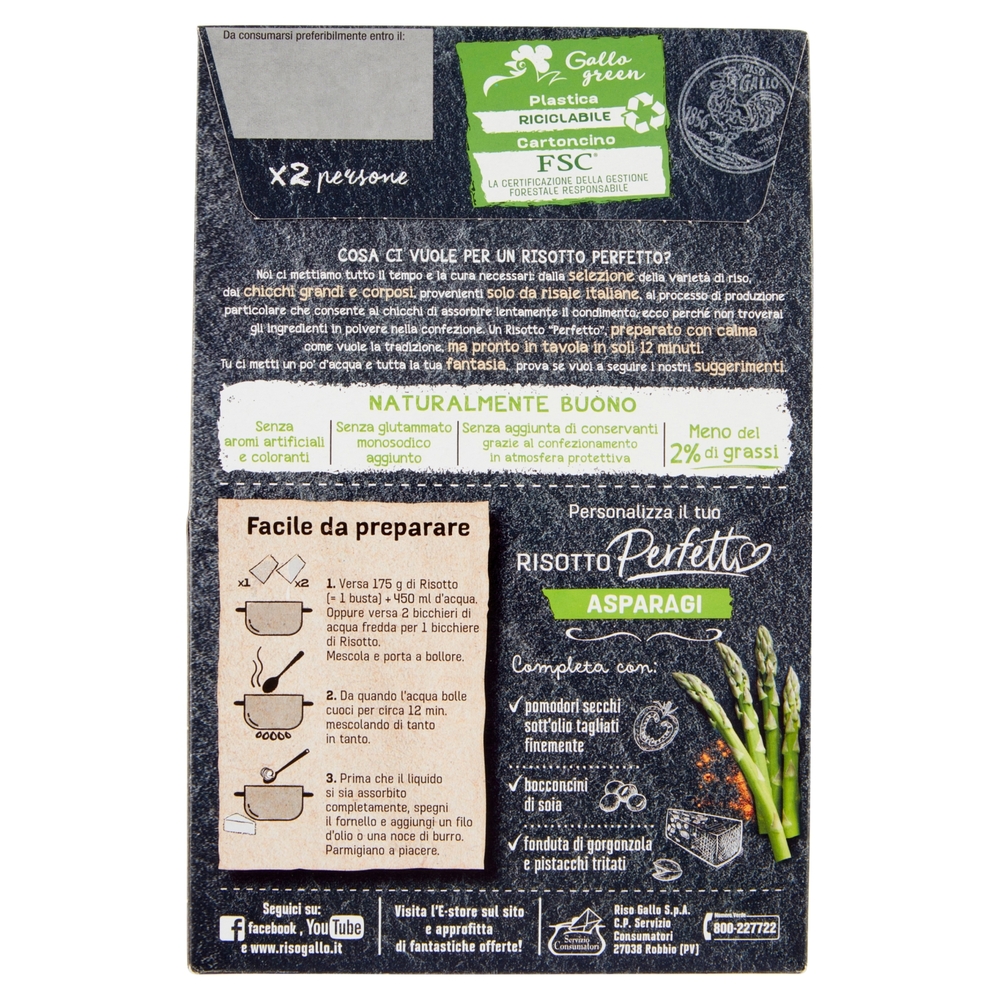 Gallo Risotto Perfetto Asparagi 175 g