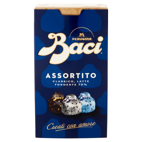 BACI PERUGINA Assortiti Cioccolatini ripieni al Gianduia e Nocciola intera scatola 200 g