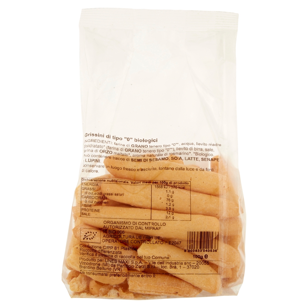 Mini Grissini BIO Il Viaggiator Goloso