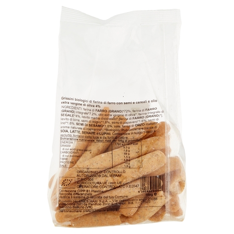 Mini Grissini Semi e Cereali BIO Il Viaggiator Goloso
