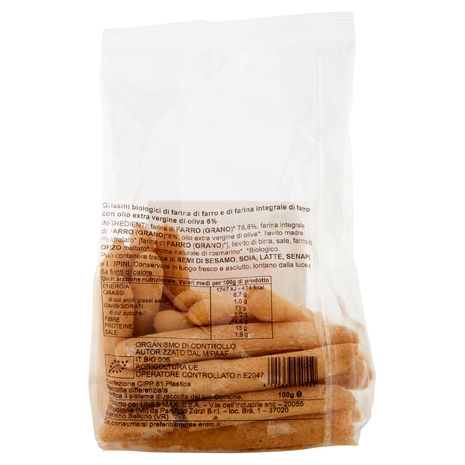 Mini Grissini Farro BIO Il Viaggiator Goloso