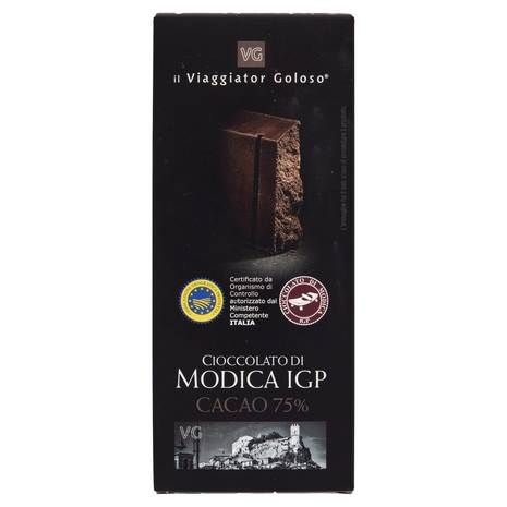 Cioccolato di Modica IGP Cacao 75% Il Viaggiator Goloso