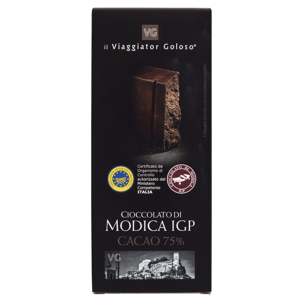 Cioccolato di Modica IGP Cacao 75% Il Viaggiator Goloso