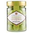MANDORLE ricoperte di cioccolato bianco al pistacchio il Viaggiator Goloso